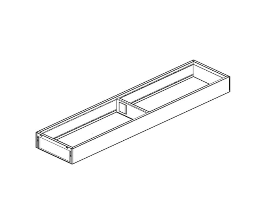 Cubertero AMBIA-LINE de acero para Cajón de Cocina LEGRABOX