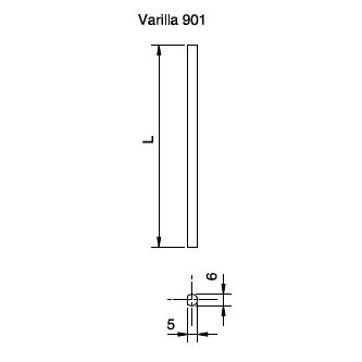 CERRADURA OJMAR 901 VARILLA