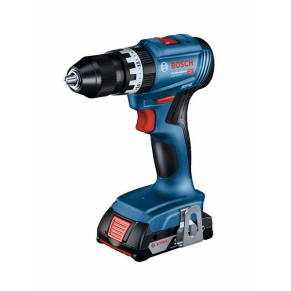 BOSCH TALADRO COMBINADO A BATERíA GSB 18V-45 Professional + 2 Baterias 2.0Ah + Cargador + SET 82 ACCESORIOS