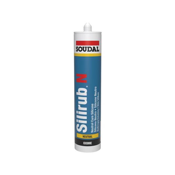 SILICONA NEUTRA SOUDAL SILIRUB N TRANSLUCIDA CARTUCHO 300 ML