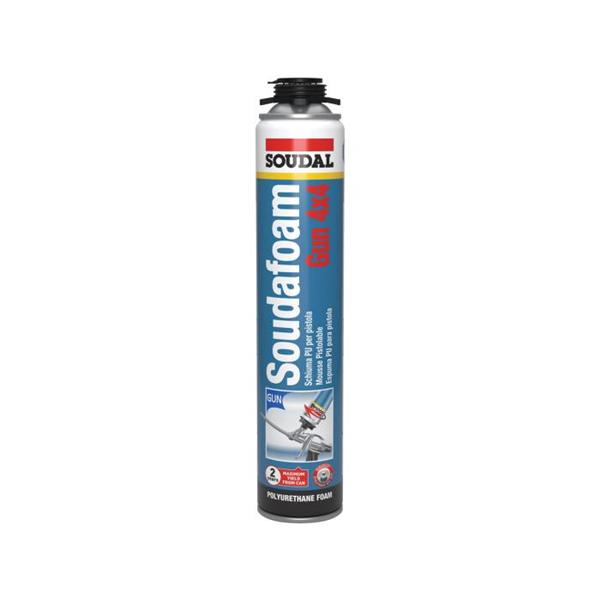 ESPUMA POLIURETANO SOUDAL GUN 4X4 750 ML