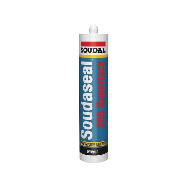 ADHESIVO SOUDAL SUPERTACK 255 BLANCO CARTUCHO 290 ML