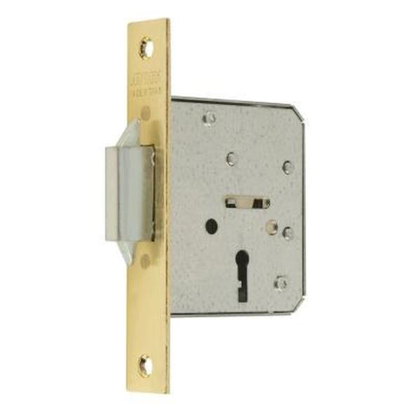 CERRADURA MCM 1515 LATONADA E-35 LLAVE SOLA GORJAS CON GANCHO PARA PUERTAS CORREDERAS