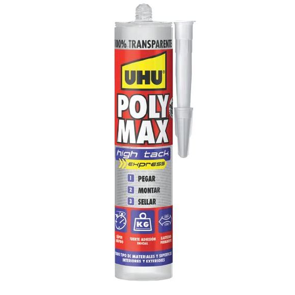 ADHESIVO POLYMAX HIGH TACK EXPRESS TRANSPARENTE CARTUCHO 300 GR