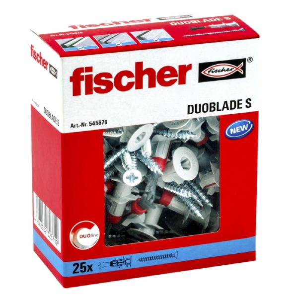 TACO FISCHER AUTOTALADRANTE DUOBLADE S C/TORNILLOS (Caja 25 Uds.)