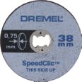 DREMEL 5 DISCOS DE CORTE FINOS DE 38 MM SPEEDCLIC (SC409)